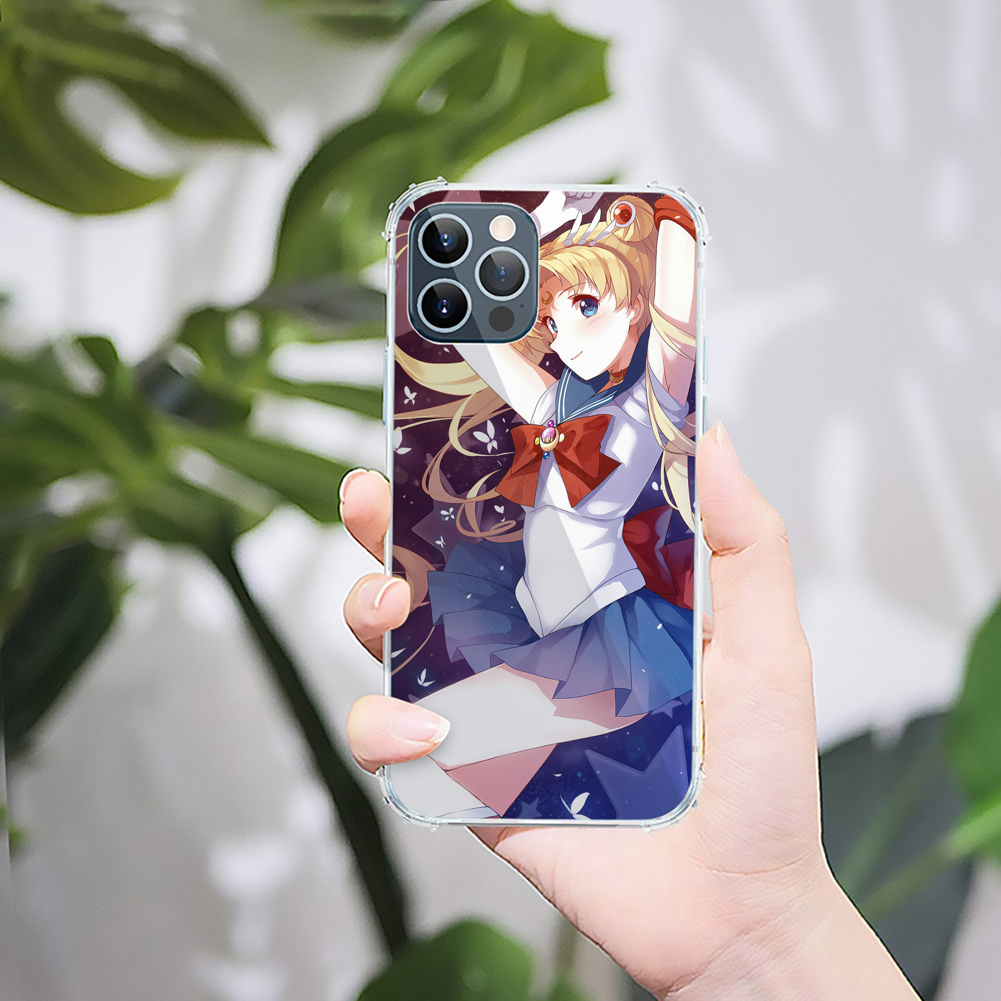 （画像用） 美少女戦士セーラームーン Sailor Moon 【iPhone 12シリーズ対応】透明スマホケース（クリアソフトケース）